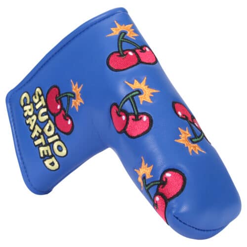 Alternative view of Cherry Bomb Golf Blade Putter Cover Blue