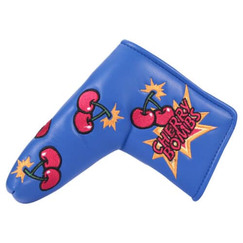 Cherry Bomb Golf Blade Putter Cover Blue - Image 3