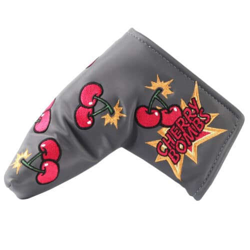 Cherry Bomb Golf Blade Putter Cover Gray - Image 3