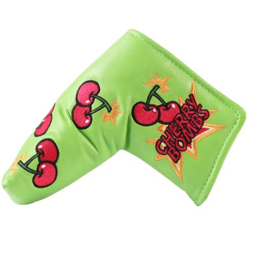 Cherry Bomb Golf Blade Putter Cover Green - Image 3