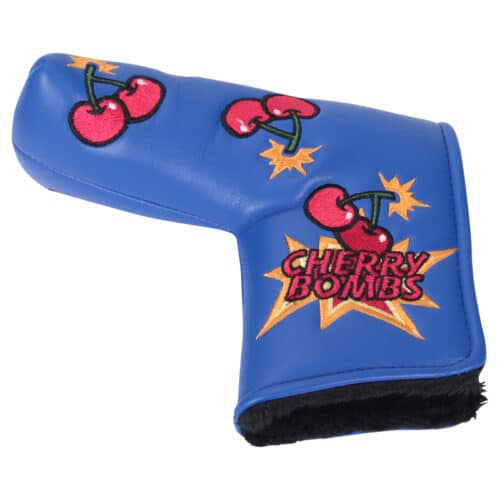 Cherry Bomb Golf Blade Putter Cover Blue - Image 4